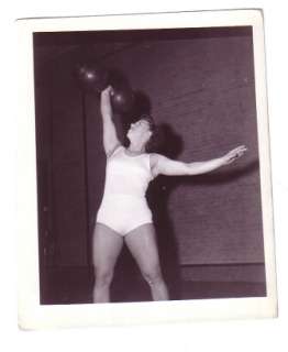 VINTAGE Irving Klaw Female 4x5 photograph BODYBUILDING  