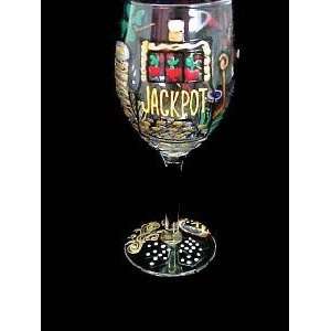  Casino Magic Slots Design   Wine Glass   8 oz Sports 