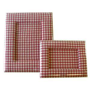 Pattern photo frame  Red plaid picture frame 2pcs Toys 