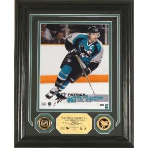  Patrick Marleau Photomint with 2 Gold Coins Sports 