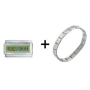  Friends Forever Superlink Italian Charm Pugster Jewelry