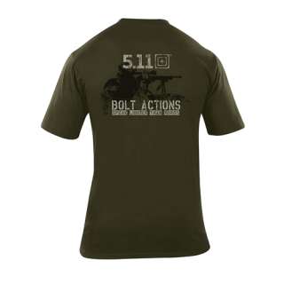   11 Tactical 40088B Short Sleeve Shirt Logo T Shirt Bolt Action  