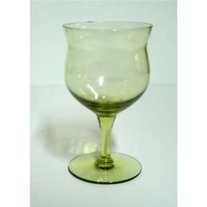    Imperial Glass Skanda Verde Green Wine Goblet