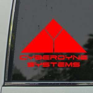  CYBERDYNE SYSTEMS Red Decal SKYNET TERMINATOR Car Red 