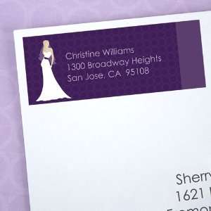  Bridal Silhouette Purple   30 Bridal Shower Personalized 