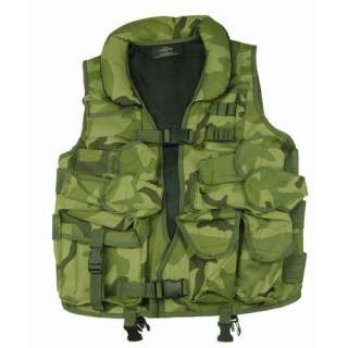 NEW WOODLAND CAMO TACTICAL GEAR VEST WITH SOFT COLLAR  
