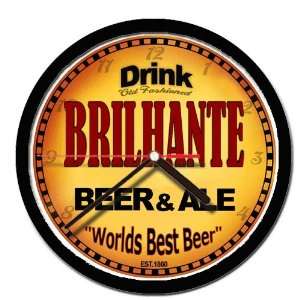  BRILHANTE beer and ale cerveza wall clock 