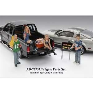  Tailgate Party four Figure Set For 118 Models #77733 
