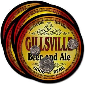  Gillsville, GA Beer & Ale Coasters   4pk 