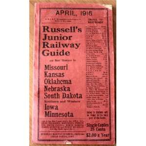  Russells Junior Railway Guide and Hotel Directory for 