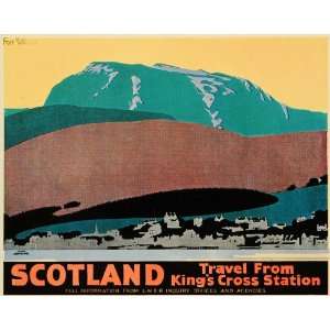 1933 Scotland Frank Newbould LNER Travel Mini Poster   Original Mini 