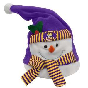  8 NCAA LSU Tigers Animated Musical Christmas Snowman Hat 