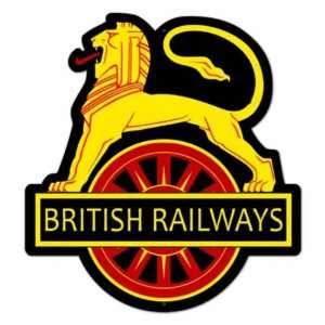  British Railways Vintage Metal Sign Lion