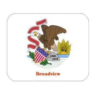  US State Flag   Broadview, Illinois (IL) Mouse Pad 