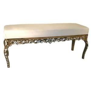  Syrian Inlaid bench   46x16x20 high  