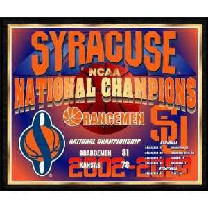 Syracuse Orangeman 2002 Basketball Championship Plaque  