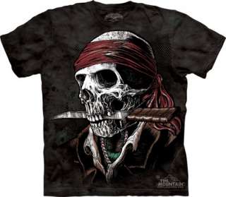 New Skeleton Skull Pirate 100% Cotton Tee Shirt T Shirt Biker Harley 