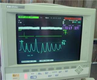   AGILENT 24C Color Patient Monitor ECG NIBP spo2 bp & printer recorder