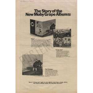  Moby Grape Wow Grape Jam LP Promo Poster Ad 1968