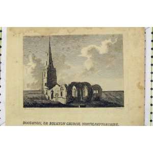  1773 Boughton Buckton Church Northamptonshire Print