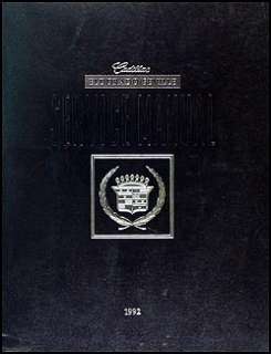 1992 Cadillac Eldorado STS Seville Repair Shop Manual  