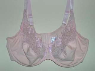   Sueded Satin Lace PINK Underwire Bra   Style A201360   NWOT 44D  