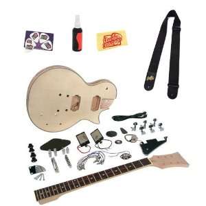 Saga LC 10 Build Your Own LP Style Electric Guitar Kit Bundle with 