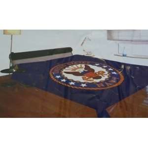 Navy Mink Fleece Queen & King Blanket 