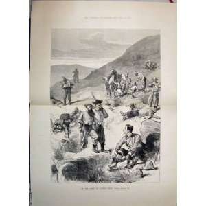   1881 On The Slope LaingS Neck Dead Wounded Men Print