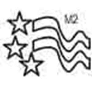  Flag Fourth of July Snazaroo Burpo Rubber Stamp for Face 