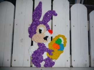 Melted Plastic Popcorn EASTER Bunny Peter Rabbit Basket  