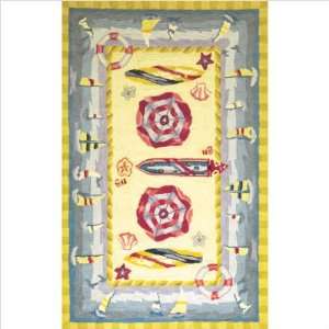    Majestic Rugs BR 11 Tropic Surfs Up Rug Furniture & Decor