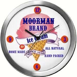  MOORMAN 14 Inch Ice Cream Metal Clock Quartz Movement 