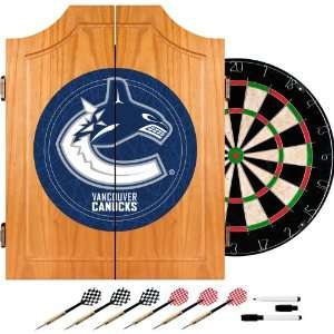 Best Quality NHL Vancouver Canucks Dart Cabinet includes Darts and 