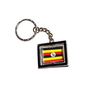 Uganda Country Flag   New Keychain Ring Automotive