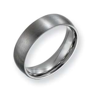  Stainless Steel 6mm Brushed Comfort Fit Wedding Band Ring 