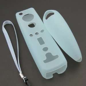 Baby Blue Silicone Skin Case for Wii Remote & Nunchuk 