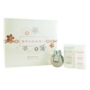 Bvlgari Omnia Crystalline Gift Set for Women 1.35oz Edt Spray + Body 