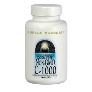  C 1000 Non GMO 250 Tabs (Corn Free)   Source Naturals 