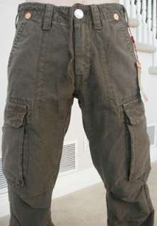   cargo pants in Brown. 100% cotton. Style# MAR840K33. Retail $178