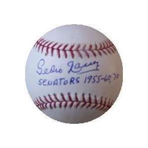  Pedro Ramos Autographed Baseball Inscribed Senators 1955 