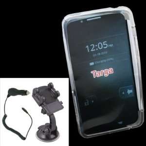  For Motorola Targa TPU Cover Case Clear + Car Charger 