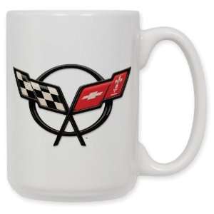  Corvette C5 Logo 15 Oz. Ceramic Coffee Mug Kitchen 