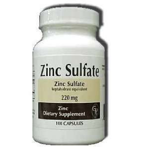  Zinc Sulfate heptahydrate equivalent 220Mg Capsules   100 