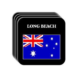  Australia   LONG BEACH Set of 4 Mini Mousepad Coasters 