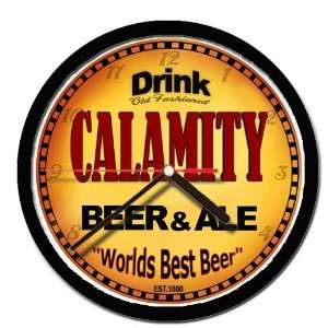  CALAMITY beer and ale cerveza wall clock 