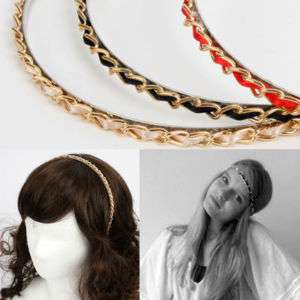 Hollywood style Hippie Fabric Chain Headband Hair  