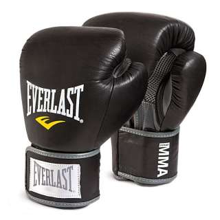 Boxing Gloves Everlast Leather Pro Muay Thai Style Sparring Training 
