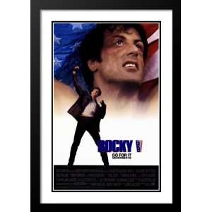  Rocky 5 Framed and Double Matted 20x26 Movie Poster 