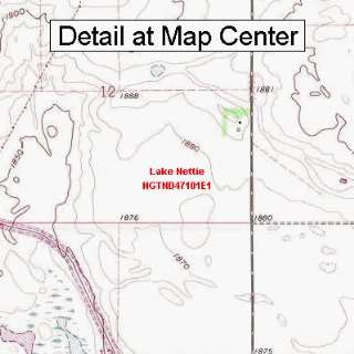  USGS Topographic Quadrangle Map   Lake Nettie, North 